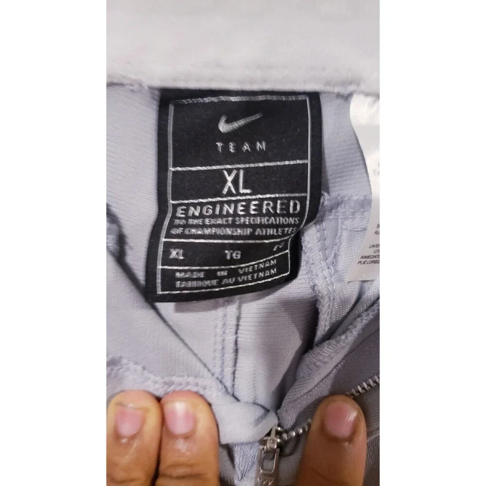 NIKE LongBall Grey Piped Long Hemmed Baseball Softball Pants Mens Size XL